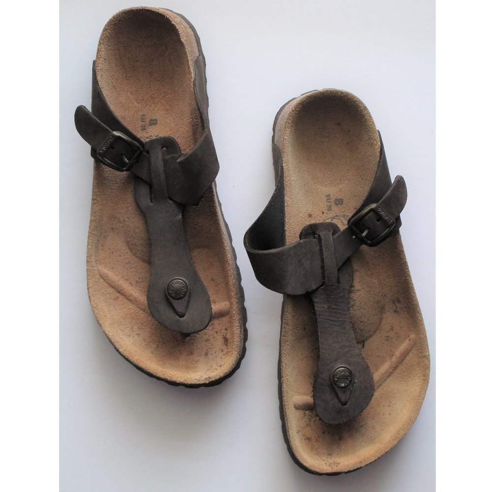 Betula by Birkenstock Gizeh Birko-Flor Thong Sandal / Size 8 / EU 38 / Brown